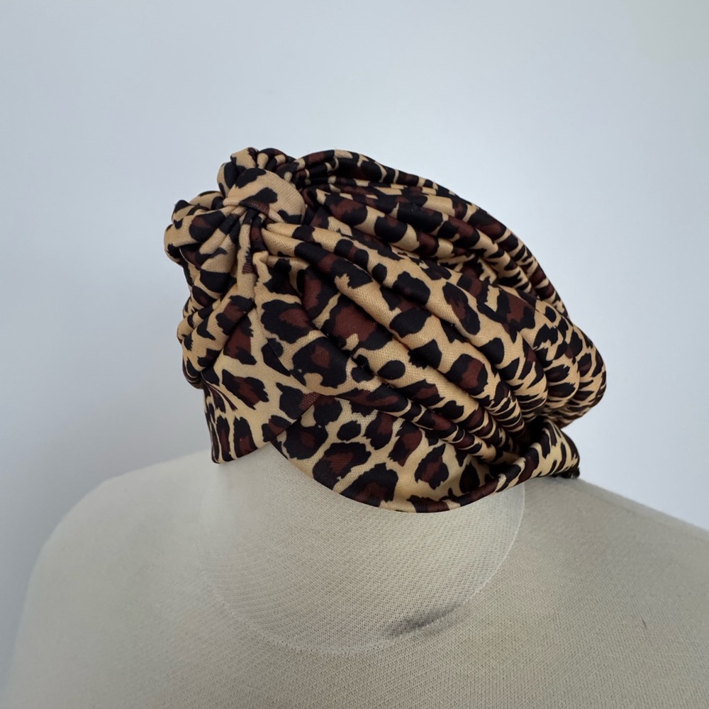 Leopard Print Turban Headband
